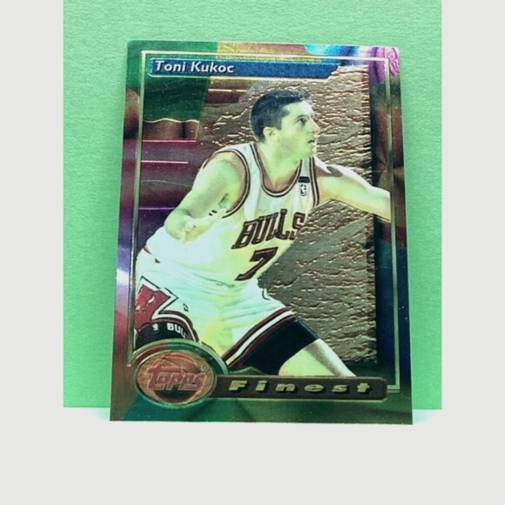 Toni Kukoc 1993 94 topps finest basketball rookie card RC BULLS